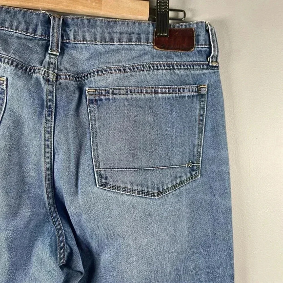 Henry & Belle Paxton Jeans Women's Size 32 Blue Mid Rise Med Wash Whisker Faded - Picture 5 of 11